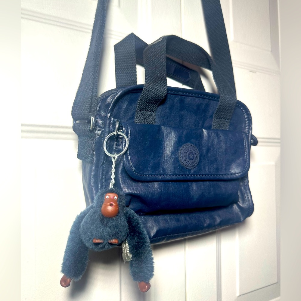 Kipling 🦧 Navy Blue Mini Satchel Crossbody Bag